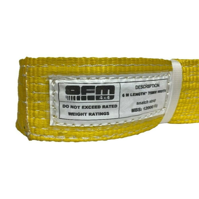 OFM4X4 Tree Saver Strap 6m x 7.5cm - 12T Winch Anchor Strap - Image 5