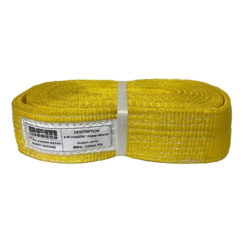 OFM4X4 Tree Saver Strap 7.5cm x 6m 12T OFM4X4 Tree Saver Strap 6m x 7.5cm - 12T Winch Anchor Strap - Image 1