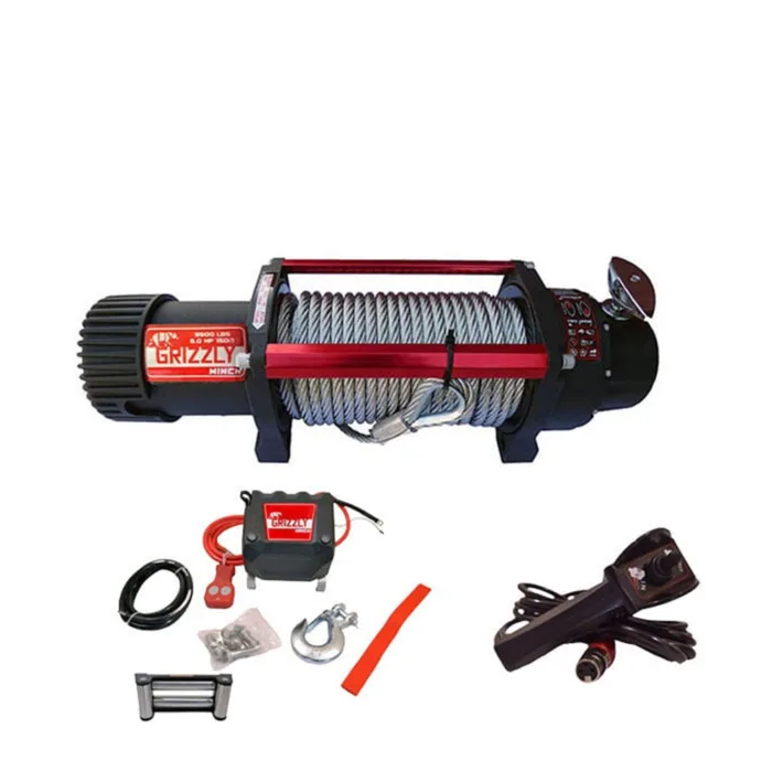 Grizzly Winch - Troliu Electric 9.500 lbs 12V 150:1 – Cablu Oțel - imagine 2
