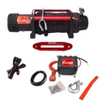 Grizzly Electric Winch 9,500 lbs 12V 150:1 - Synthetic Rope