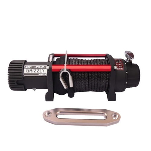 Troliu electric auto 9500lbs (4310kg) grizzly winch cu cablu sintetic - imagine 3