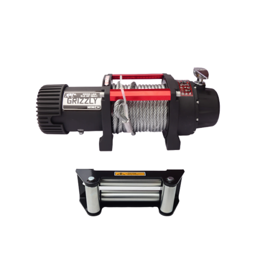 Troliu electric auto 8500lbs (3855kg) grizzly winch cu cablu otel - imagine 2