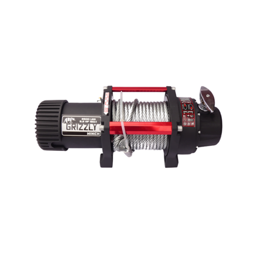 Troliu electric auto 8500lbs (3855kg) grizzly winch cu cablu otel - imagine 3