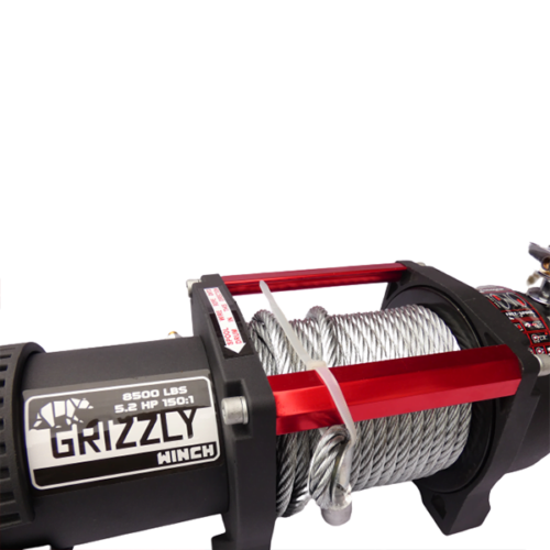 Troliu electric auto 8500lbs (3855kg) grizzly winch cu cablu otel - imagine 7