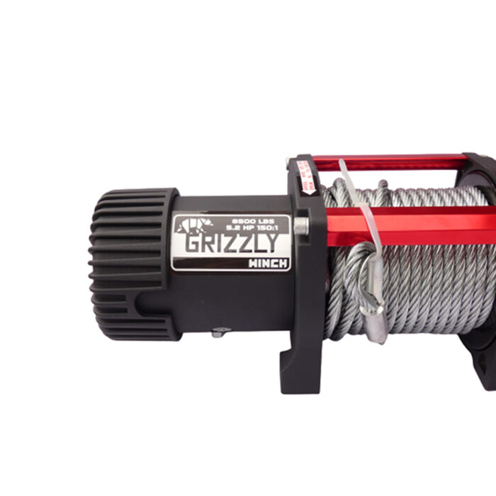 Grizzly Electric Winch 8,500 lbs 12V 150:1 - Steel Cable - Image 5