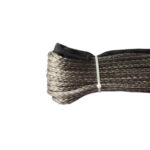 OFM4X4 Synthetic Winch Rope 6mm x 28m with Hook - Gray, 3200 kg - Image 3