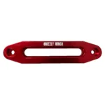 Red Aluminium Hawse Fairlead 25cm - Synthetic Winch Rope