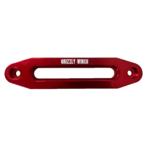 Czerwona aluminiowa rolka do wyciągarki Grizzly 25 cm