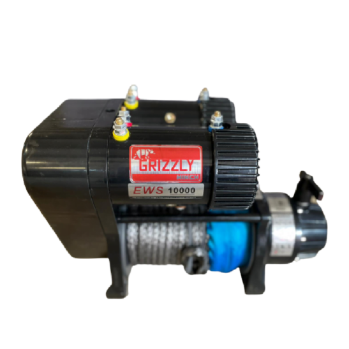 Troliu electric ews auto 10.000lbs (4536kg) grizzly winch twin cu sufa sintetica - imagine 3