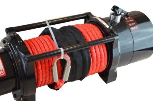 Troliu electric auto 12000lbs (5454kg) grizzly winch cu sufa sintetica si raport de 72.5:1 - imagine 2