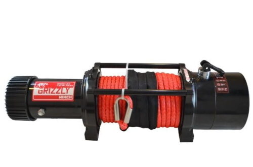 Troliu electric auto 12000lbs (5454kg) grizzly winch cu sufa sintetica si raport de 72.5:1