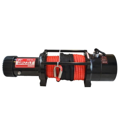 Troliu electric auto 12000lbs (5454kg) grizzly winch cu sufa sintetica si raport de 72.5:1