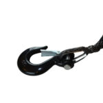 OFM4X4 Synthetic Winch Rope 8mm x 18m with Hook - Gray, 5500 kg - Image 2