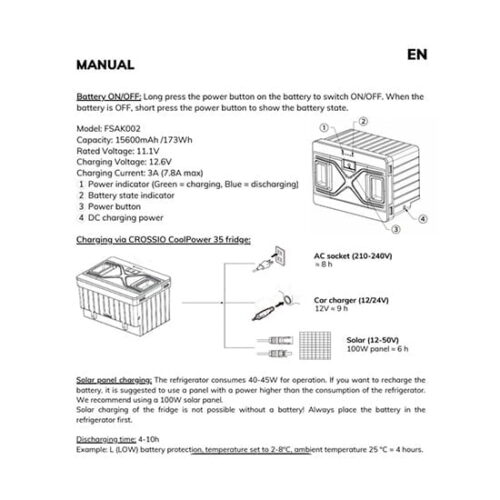 Frigider Auto Crossio CoolPower 35 + Baterie - imagine 3