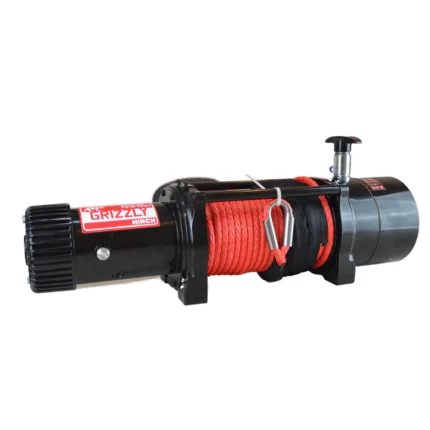 Grizzly Winch Electric 12.000 lbs 72.5.1 with Synthetic Rope & Air Brake