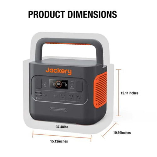 Jackery Explorer 1500PRO, Doar 17 KG, Foarte Silentios, Sistem BMS - imagine 5