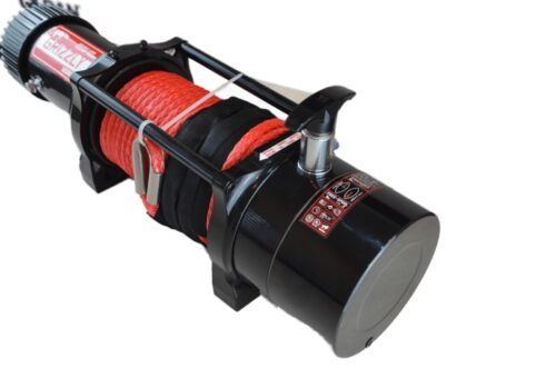 Troliu electric auto 12000lbs (5454kg) grizzly winch cu sufa sintetica raport de 72.5:1 si Frana pe aer - imagine 5