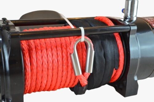 Troliu electric auto 12000lbs (5454kg) grizzly winch cu sufa sintetica raport de 72.5:1 si Frana pe aer - imagine 4