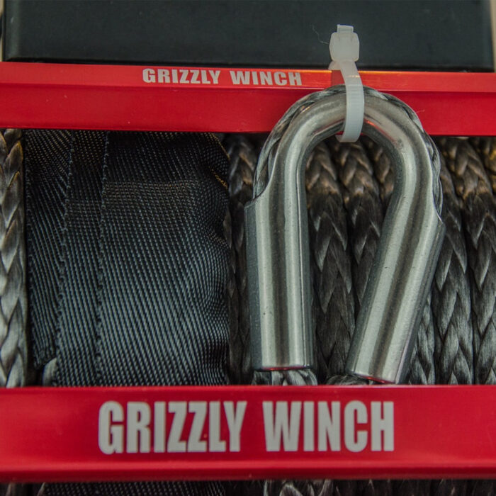 Grizzly Electric Winch 13,000 lbs 12V 180:1 - Synthetic Rope - Image 6