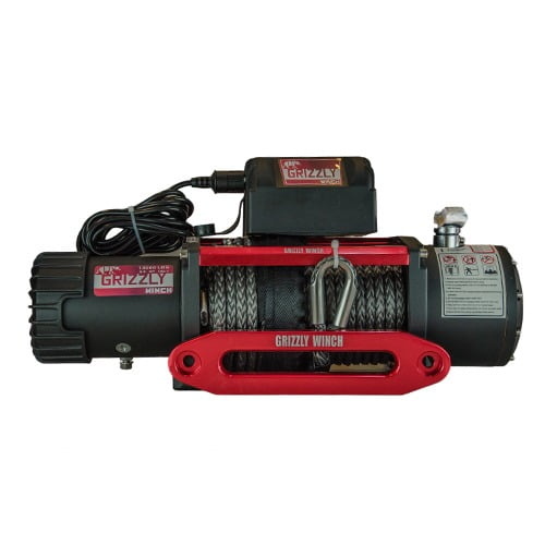 Troliu electric auto 13000lbs 180:1 Grizzly Winch cu sufa sintetica - imagine 2