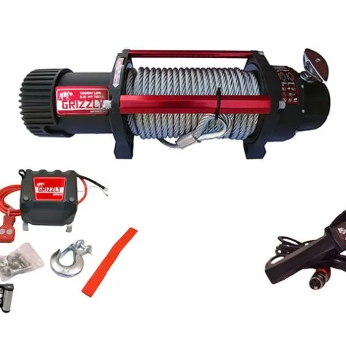 Troliu electric auto 13000lbs (5897kg) grizzly winch cu cablu de otel