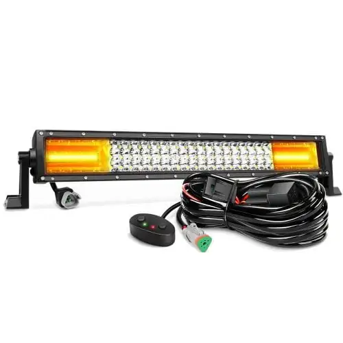 Led bar bicolor alb si galben t8 324w 54cm